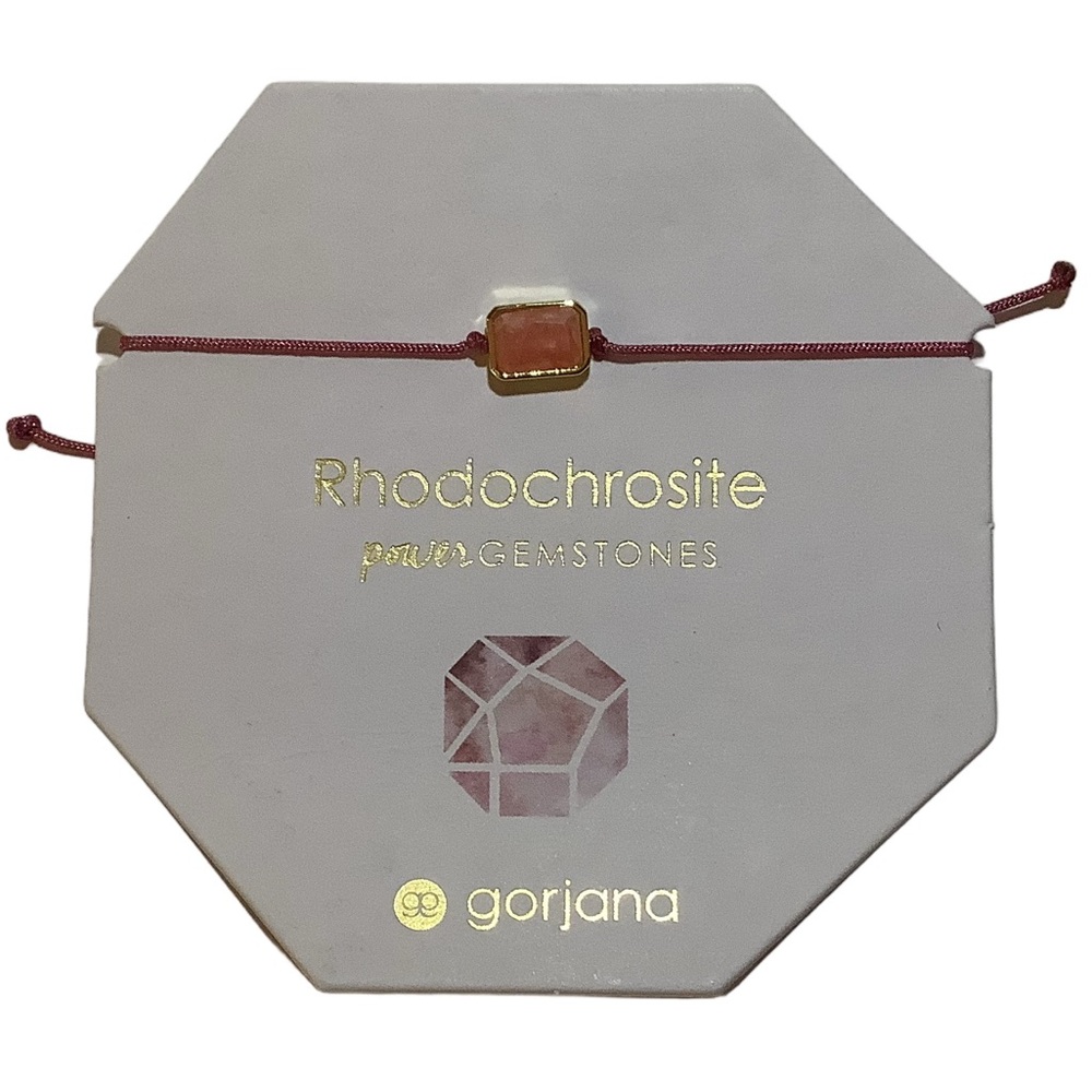 Gorjana Rhodochrosite Pink Power Gemstone Bracelet New - Picture 2 of 3